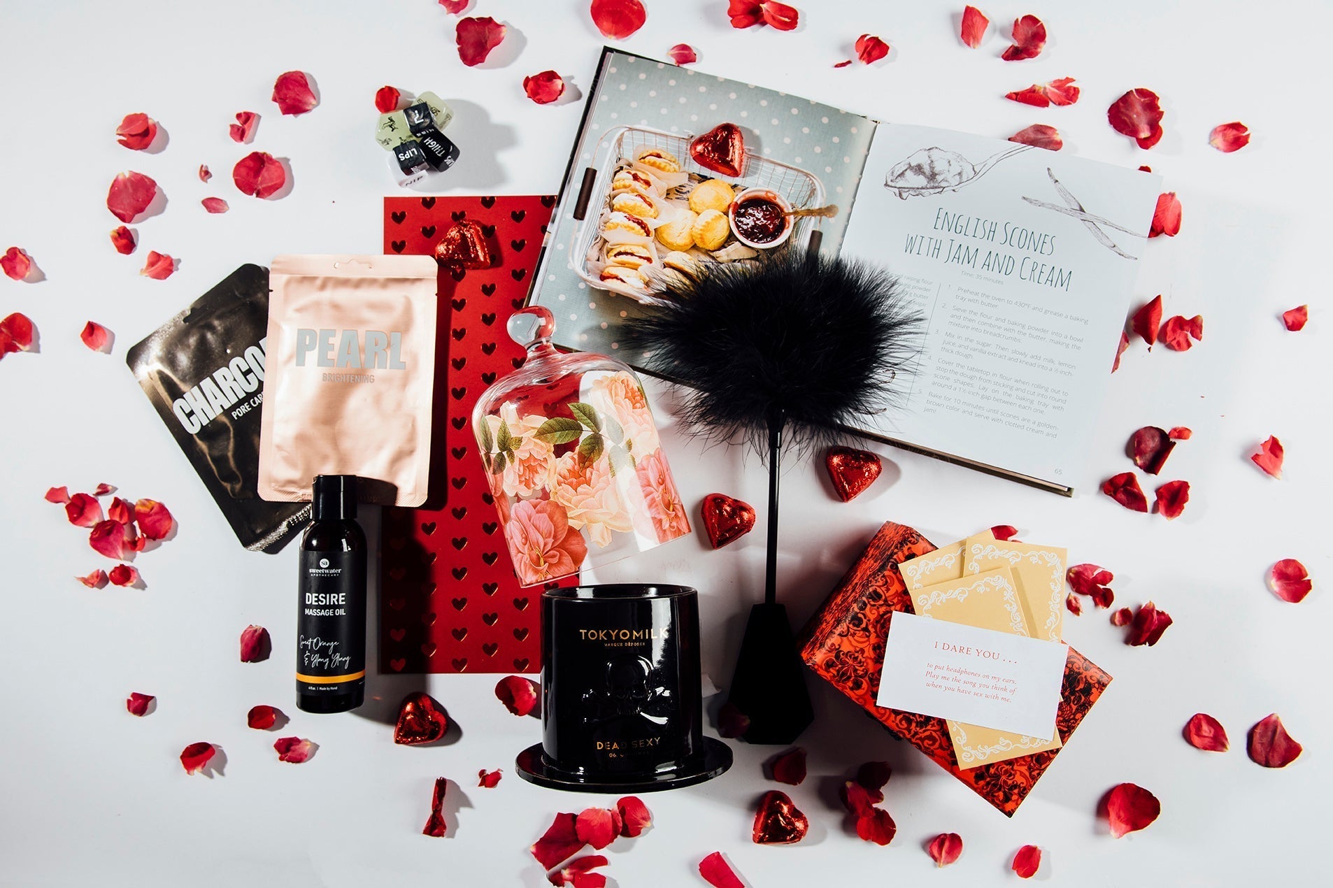 ekuBOX Date Night Gift Box styled for a romantic evening — the perfect gift for couples on Valentine’s Day, anniversaries, and date nights