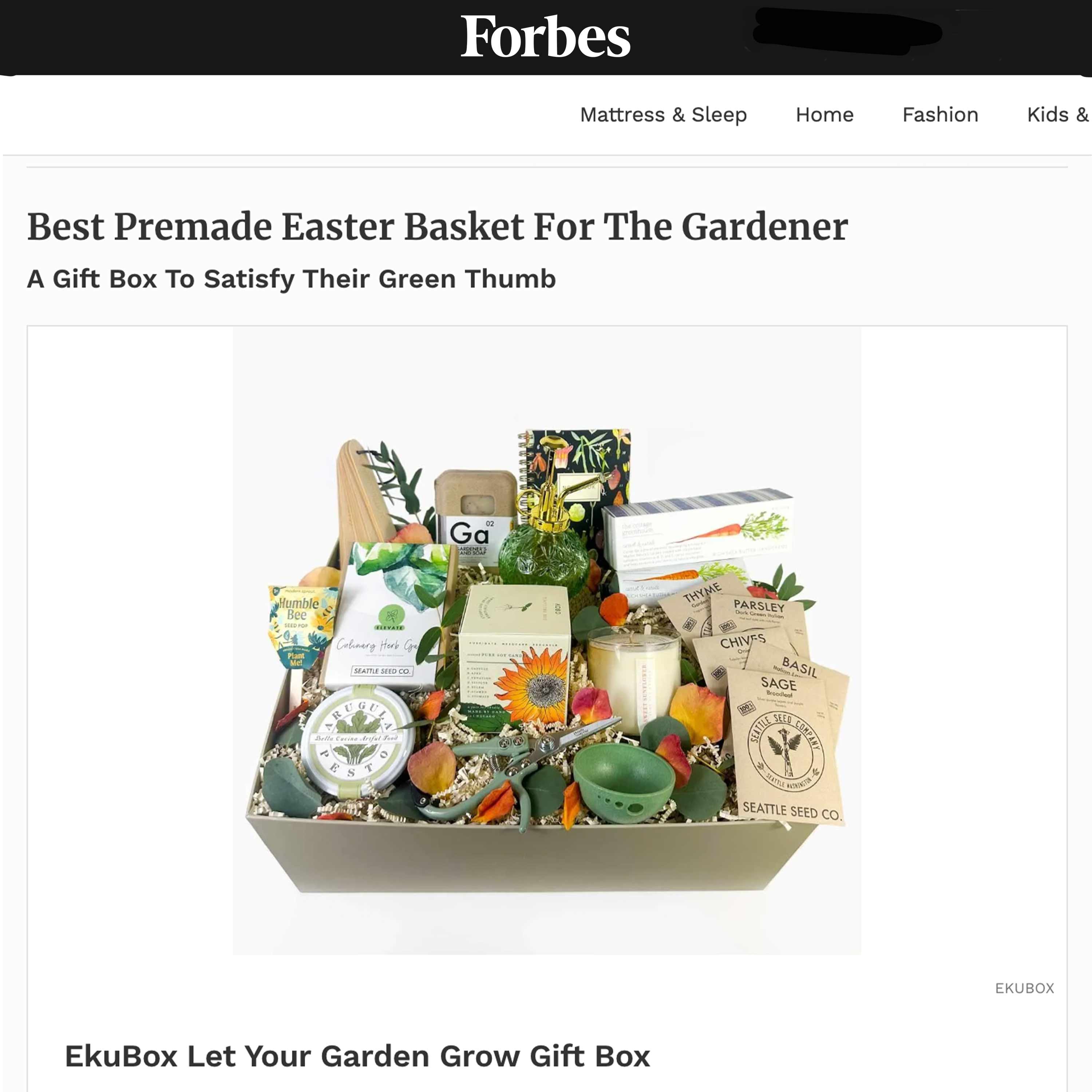 A curated ekuBOX Easter gift box with spring-themed luxury items — thoughtful Easter gift ideas for family, friends, and clients
