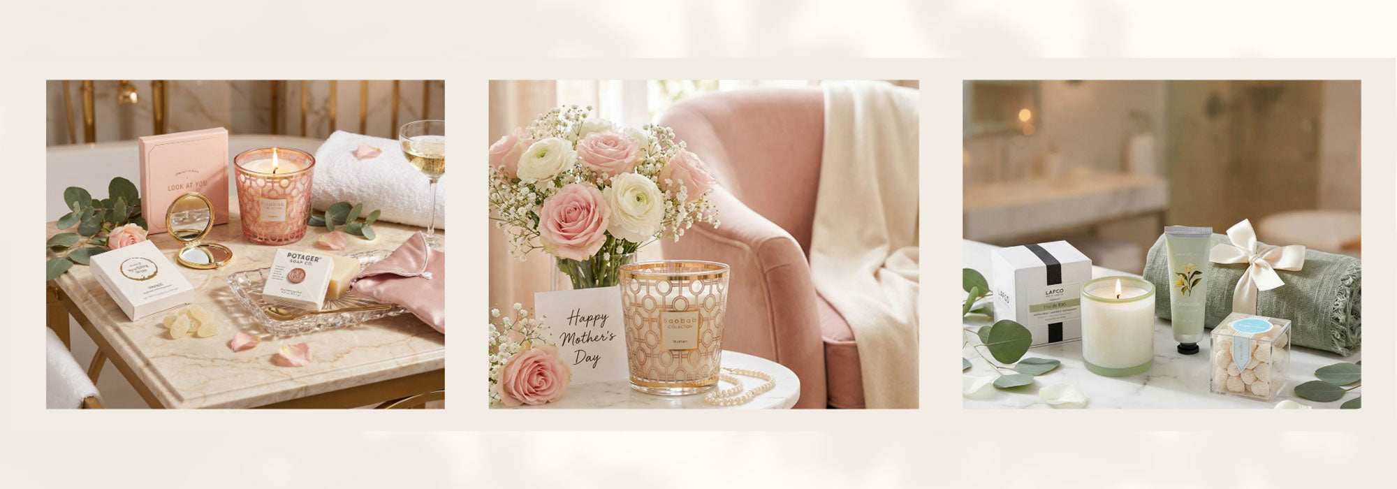 mother's day collection images of this years featured gift boxes.