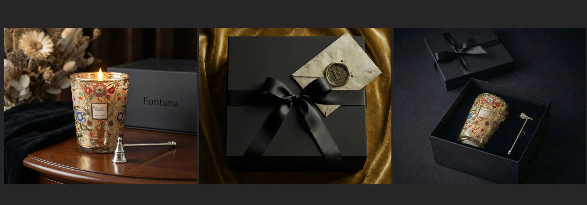 BaoBab Candle, Match Pewter Snifter, luxury gifting details for luxury corporate gifting service.