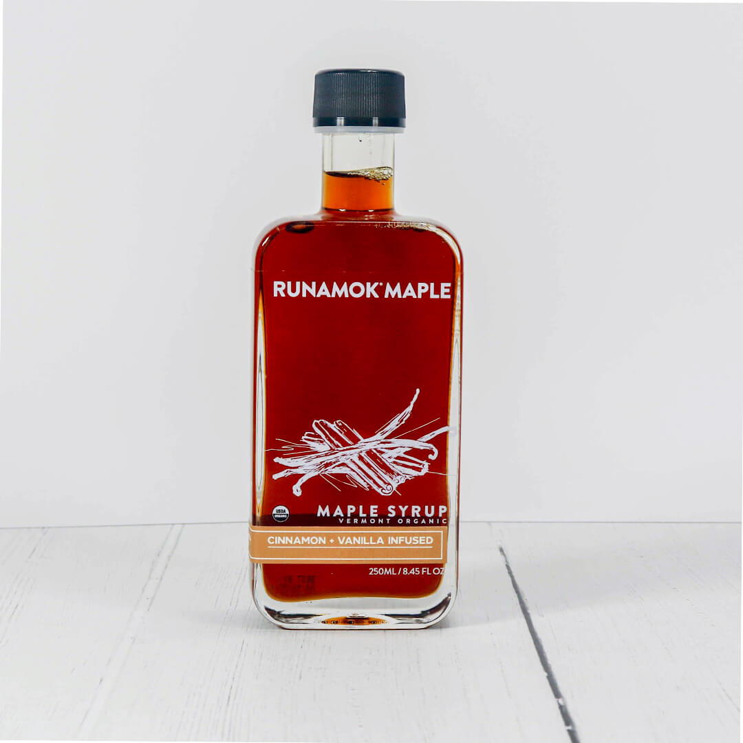 runamok maple syrup bottle on a white background