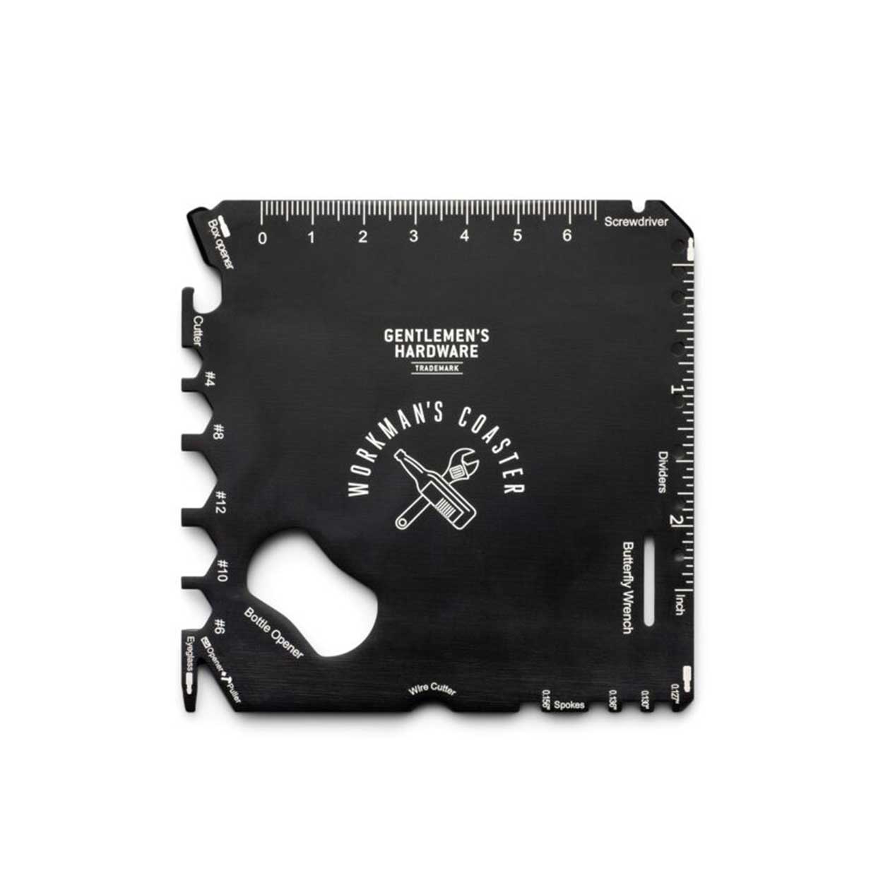 coaster with measurement rulers