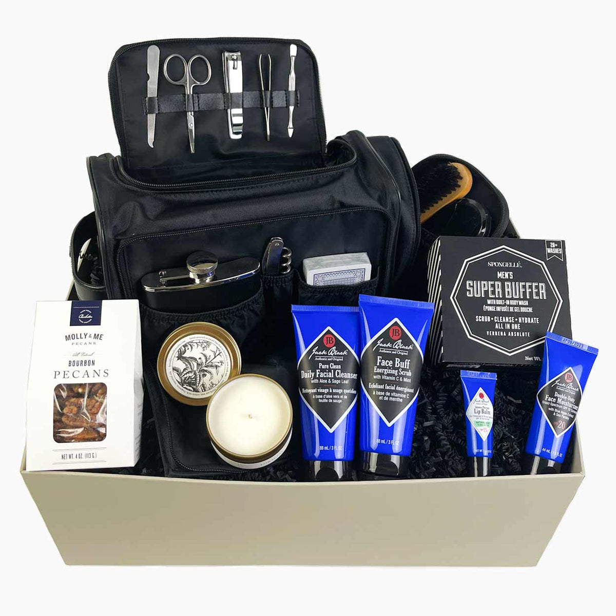 ekuBOX Mens Grooming Set Men's Grooming Set - For the Modern Gentleman On-the-Go