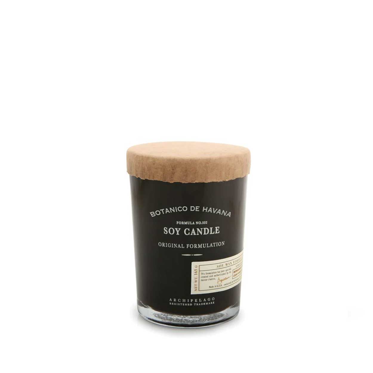 Whisky gift box accessory Botanico de Havana soy candle