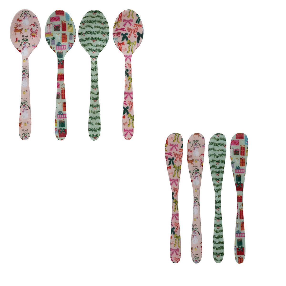 holiday patterend spoons and spreaders