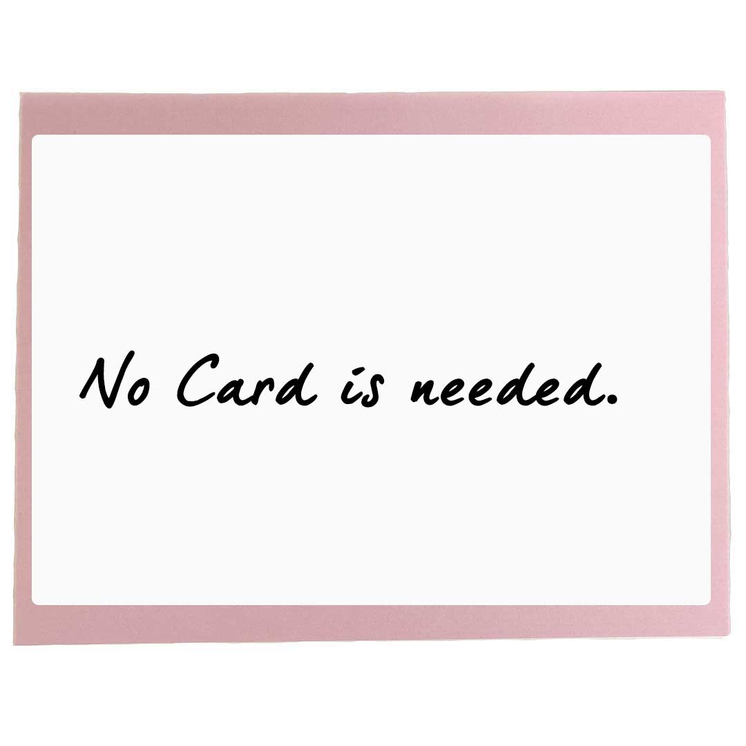 no card is needed - pick this if you do not need a card