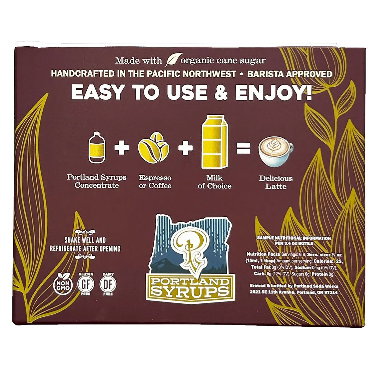 Portland Syrups Company Pampleton Syrups