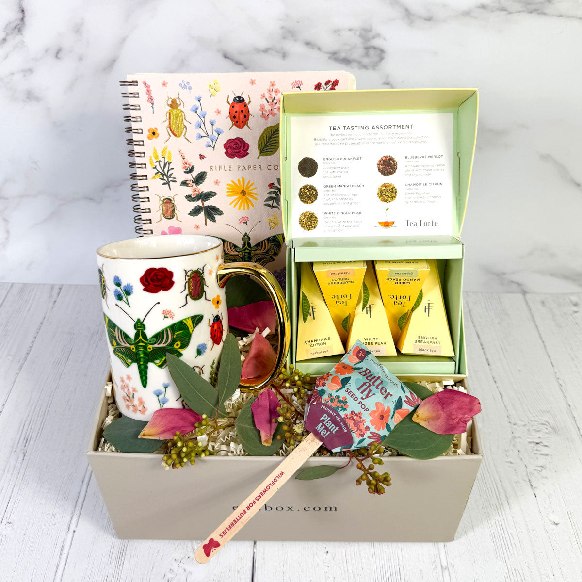 Secret Garden Tea Time with Rifle Paper Co Mug and Notebook