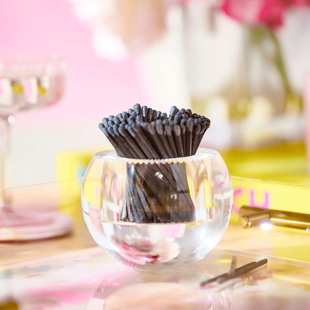 Tart by Taylor acrylic match holder with matches