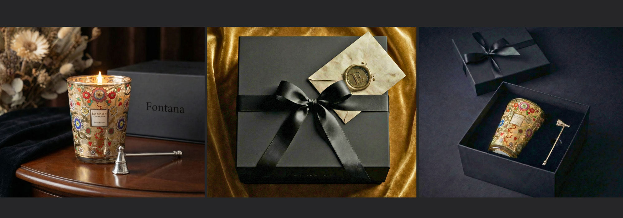 Luxury custom corporate gift box by ekuBOX featuring premium curated products with elegant dark packaging