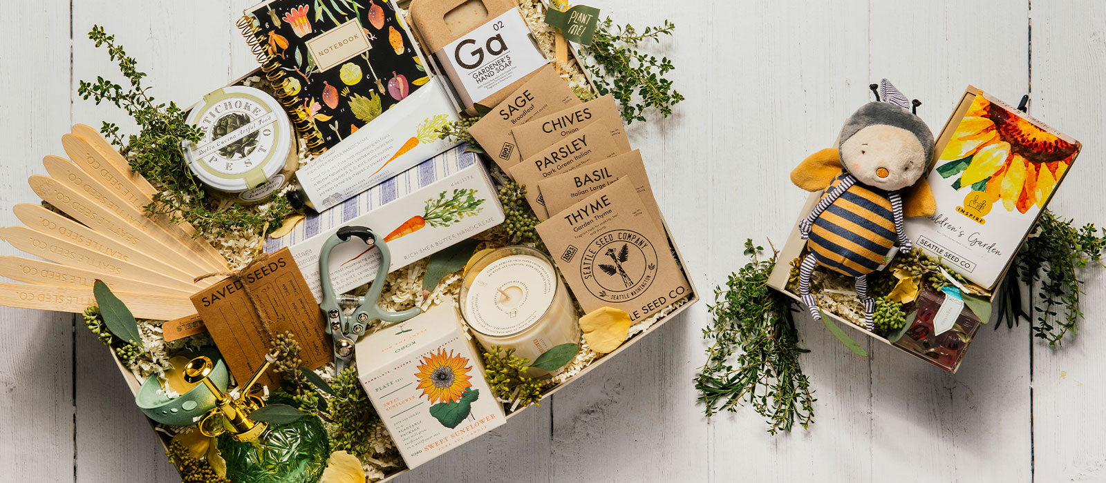 Curated garden gift boxes by ekuBOX — the best gifts for gardeners, as seen in Forbes, Harper's Bazaar, and Parade
