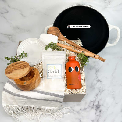 Gourmet Kitchen Essentials Set with the Le Creuset Signature Everyday Pan - ekuBOX