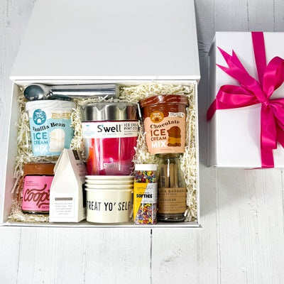 Sundae Funday Ice Cream Social Box laydown version | ekubox 