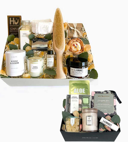 Pamper yourself or someone you love with one of our fabulous spa gift boxes. These both feature L:A Bruket products.