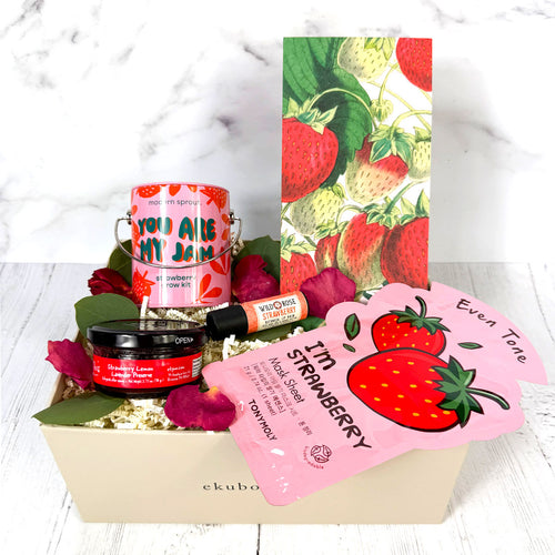 Strawberry Fields Strawberry Gift Box | ekuBOX Curated Gift Boxes
