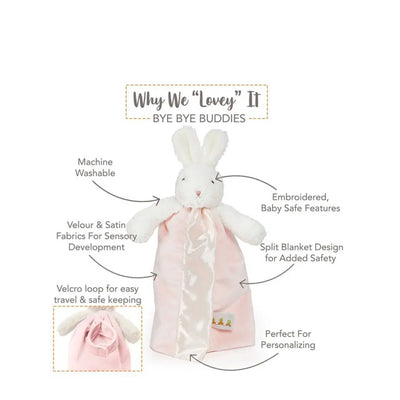 BUNNIES BY THE BAY LOVEY PINK BUNNY - EKUBOX BABY GIFT BOX