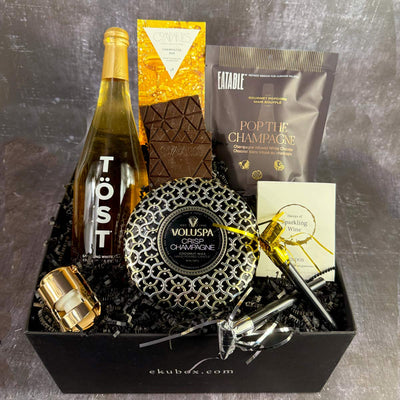 cheers celebration gift set - the perfect gift for any celebration - non-alcoholic | ekubox