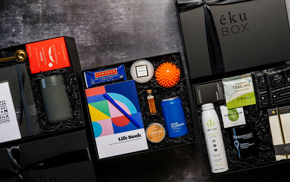 Corporate gifting at its best! Shop ready-to-ship gift boxes, semi-customer or custom. Let us create something for your next corporate event, employee appreciation gifts, onboarding gifts, client gift,  and more.