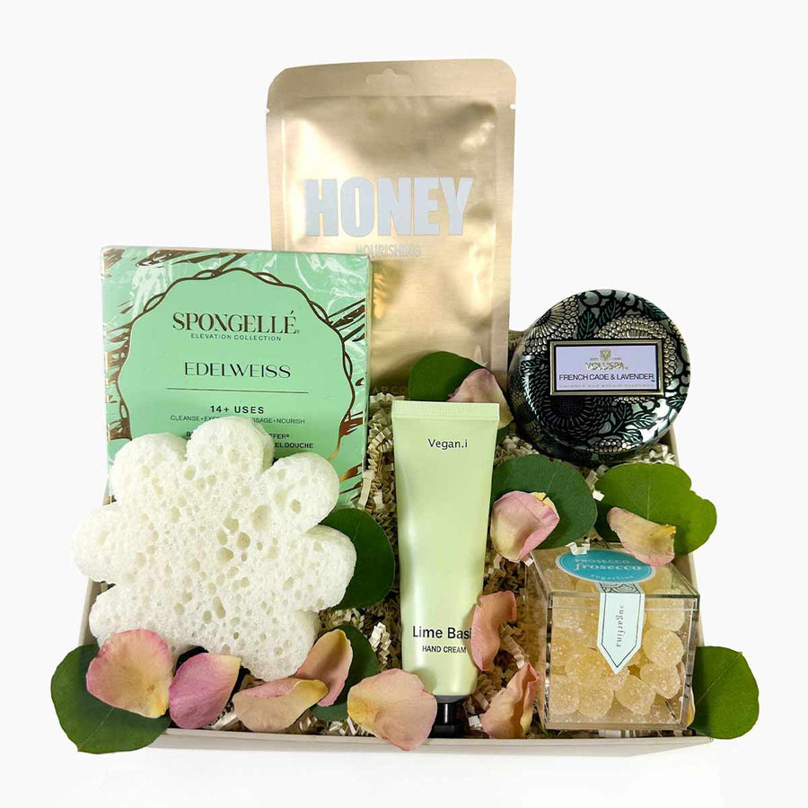 eku Box Beauty Gift Box Spring Greens Mini Spa Mini Spa Gift Set -Luxurious Self-Care Gift Box | ekuBOX