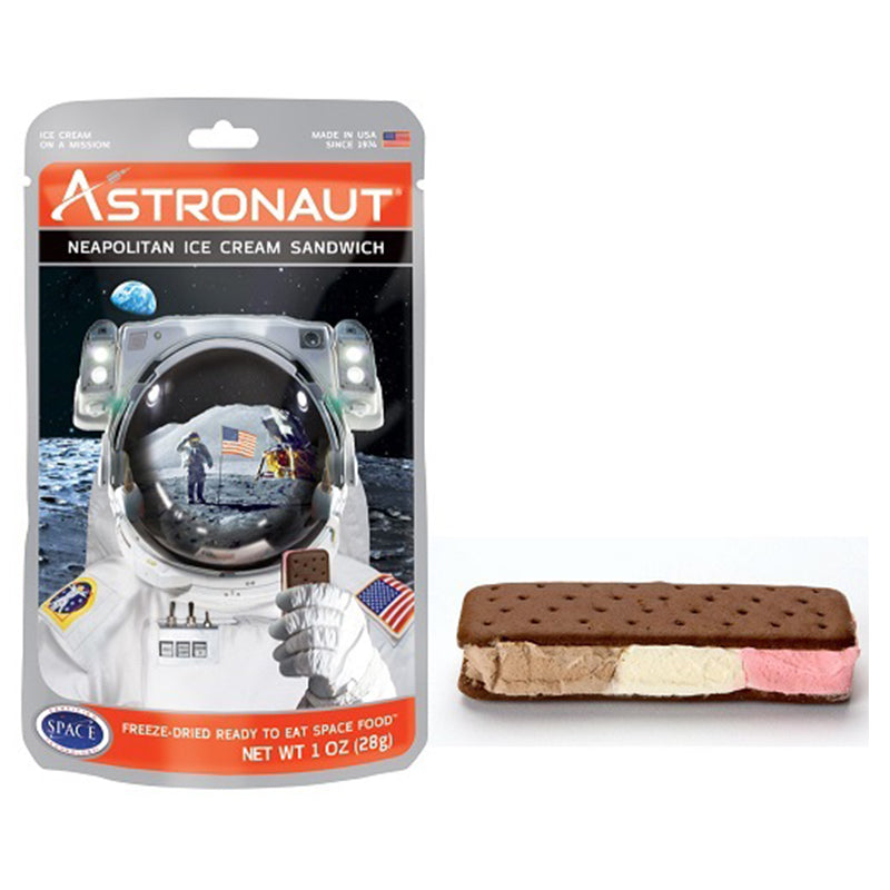 astronaut ice cream featured in space box for kids on white background
