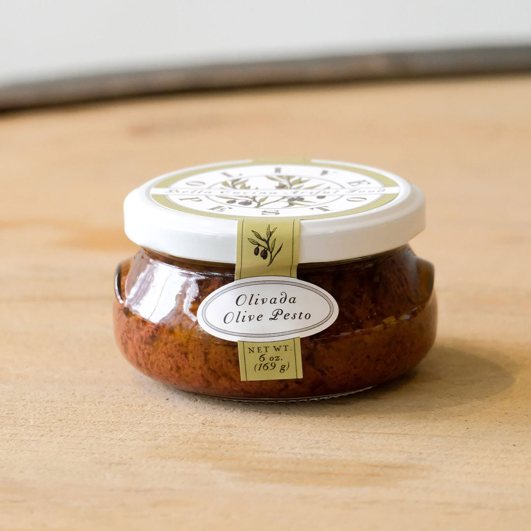 olive pesto jar