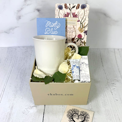 Sympathy Forget Me Not  gift box - ekuBOX with forget me not seeds