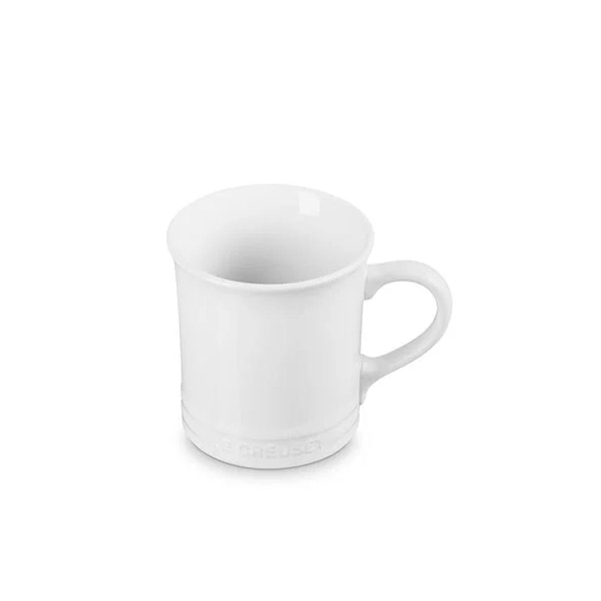 Le Creuset Mug  IN WHITE- on white background