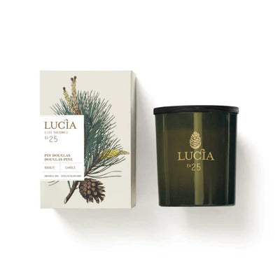 LUCIA PINE CANDLE FEATURED IN EKUBOX MINTY WINTER GLOW GIFT BOX 