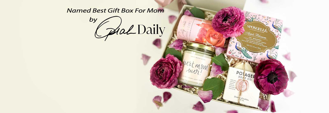 Shop our Mothers day gift boxes. Our Best Mom Ever box was named 'Best Gift Box For Mom' by Oprah Daily