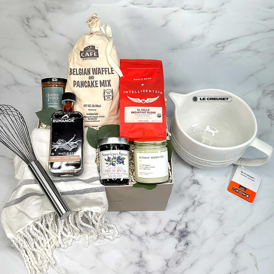 The Breakfast Club with Le Creuset Batter Bowl gift box - ekuBOX