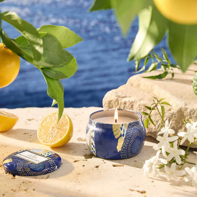 Voluspa Mediterranean Lemon candle - ekubox mini spa